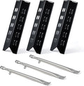 FSOGBG3005 Flame Tamers 3 Burner Grill Replacement Parts for Outdoor Gourmet Grill Parts FSODBG1204 FSODBG1205 FSODBG1200 FSOGBG3002 16201 Burner Tube 96131 Heat Shield Plates Grill Accessories
