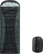 Alpine Swiss 0°C (32°F) Sleeping Bag Lightweight Waterproof with Compression Sack Adults All Seasons Camping Hiking Backpacking Travel Outdoor Indoor