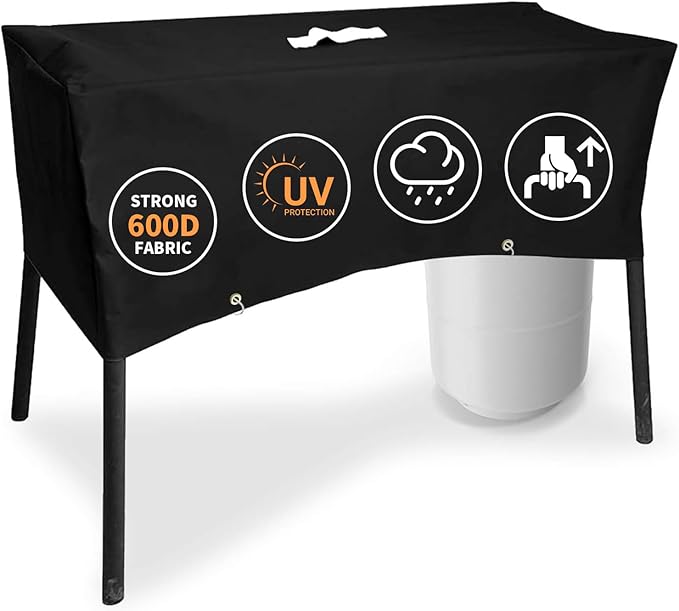 Grisun Patio Stove Cover for Camp Chef 2 Burner Stove, Grill Cover for Camp Chef Stove EX60P, EX60LW, EX60PP, EX60B, EX280LW and More, for Camp Chef Accessories