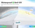 Quictent 10x20 Pop up Canopy Without Sidewalls Easy up Canopy Tent Instant Shelter with Windows for Outdoor Event Party