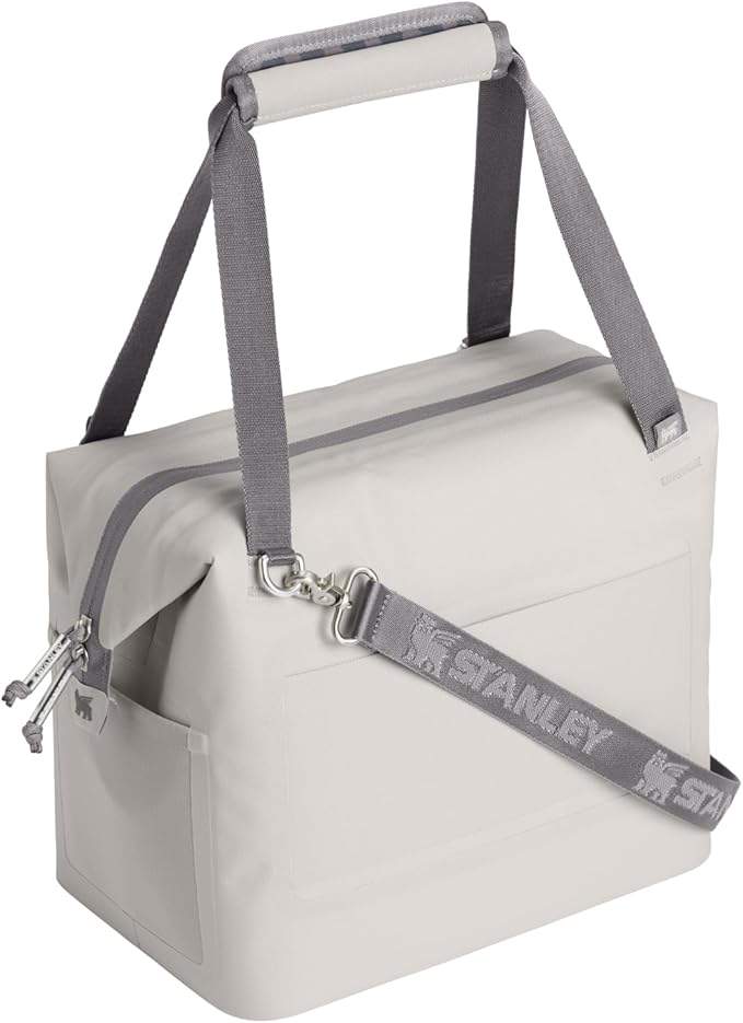 Stanley All Day Julienne Midi Soft Cooler Bag and Lunch Box 12 Quarts | 20 Can Cooler with Handles and Strap | Stays Cold for Hours | Insulated Travel Bag with Zipper | BPA-Free | Ash