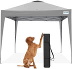 Quictent 10x10 Pop Up Canopy Tent - Instant Setup Gazebo for 1 Person, Portable & Compact, Waterproof & UV Protection, Ideal for Camping, Beach, Parties, Markets and Outdoor Events