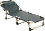 Camping Cot, Portable Folding Outdoor Bed, 5-Position Folding Chaise Lounge Chair, Portable Sleeping Cot For Travel Outdoor Office Indoor Fishing (Color : B, Size : 193x68x30cm)