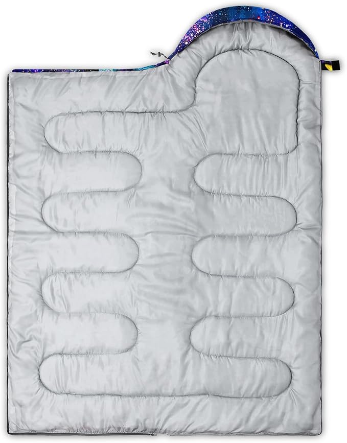 QOOMO Camping Sleeping Bags,3 Season Warm & Cool Weather,Lightweight,Waterproof Sleeping Bags for Adults & Kids,Traveling,and Outdoors,Camping Gear Equipment