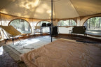 DOD Takenoko Bell Tent – Luxury 4-Season Glamping Tent | 150 sq ft Spacious Interior, Removable Floor, Canvo™ Roof, Mesh Walls, Full 360° Access | Premium Family Camping Shelter