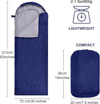 Macarrie 6 Pack Bulk Sleeping Bags for Homeless Donation, 0 Degree Waterproof Sleeping Bags with Compression Sack for Adults Winter Cold Weather Care Camping Hiking Emergency