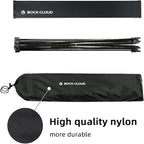 ROCK CLOUD Portable Camping Table Ultralight Aluminum Camp Table Folding Beach Table for Camping Hiking Backpacking Outdoor Picnic, Size L