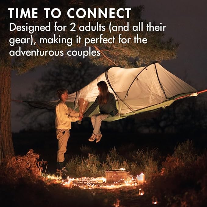 Tentsile Connect V3 2-Person Tree Tent Hammock, The Original Tree Tent Company, 880 Pound Capacity, Portable Treehouse, Heavy Duty Ratchets Included, Designed in The UK