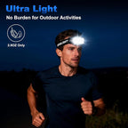 Rechargeable Headlamp 2 Pack, 2500 Lumen Bright 8 LED Headlight, 10 Modes Adjustable Motion Sensor, USB-C Waterproof Head Flashlight, Outdoor Hiking Camping Fishing (8 Led Headlamp)