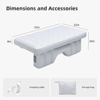 Car Back Seat Air Mattress - Universal Fit SUV/Sedan, Inflatable Camping Mattress with Built-in Pump & Air Support Column, Portable True Flat Gap-Filling Car Bed for Sleeping Roadtrip Travel