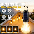 4 Packs LED Camping Lantern Rechargeable, Portable Outdoor Waterproof Emergency Lanterns with 3 Modes, Hanging Tent Light Bulbs with Clip Hook for Camping, Hiking, Party, Hurricane, Outages
