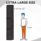 83 x 16 x 12 Inch, 260 L Extra Large Duffle Bag Camping Tent Storage Bag Heavy Duty Waterproof Sports Equipment Carrying Case for Tent Pole Travel Canopy Hammock Tripod Fishing Outdoor Moving