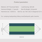 Camping Hammock with Mosquito Net and Rain Fly - Travel Hammock Bug Net - Hammock Tent for Outdoor Hiking Backpacking Travel Camping Accessories and Camping Gear… Military Green