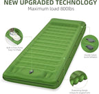 5" Extra Thick Inflatable Camping Sleeping Pad with Built-in Pillow & Foot Pump - Compact for Backpacking, Hiking, Travel