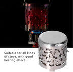 Stainless Steel Mini Tent Heater - Outdoor Heating Cover for Backpacking, Hiking, and Barbecue