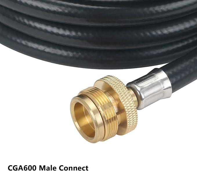ATKKE Propane Hose Adapter 1lb to 20lb with Gauge, 12FT Propane Tank Grill Adapter Converter for Weber Q Grill, Mr. Heat Propane Heat, Blackstone 17/22‘’ Griddle, Coleman Camping Stove and More