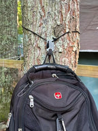 Tree Hugger Leave No Trace Camp Hook - Ultralight Gear Hanger for Hiking, Backpacking, Bushcraft - 100lb Capacity Pack Hook with Paracord - Outdoor Camping Accessories for Osprey, Gregory Backpacks