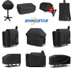 SHINESTAR Patio Cover for Camp Chef 2 Burner Stove, Also Fit Gas One B-5000 and More, Heavy Duty & Waterproof, 32.25W x 16D x 21.6H, Black