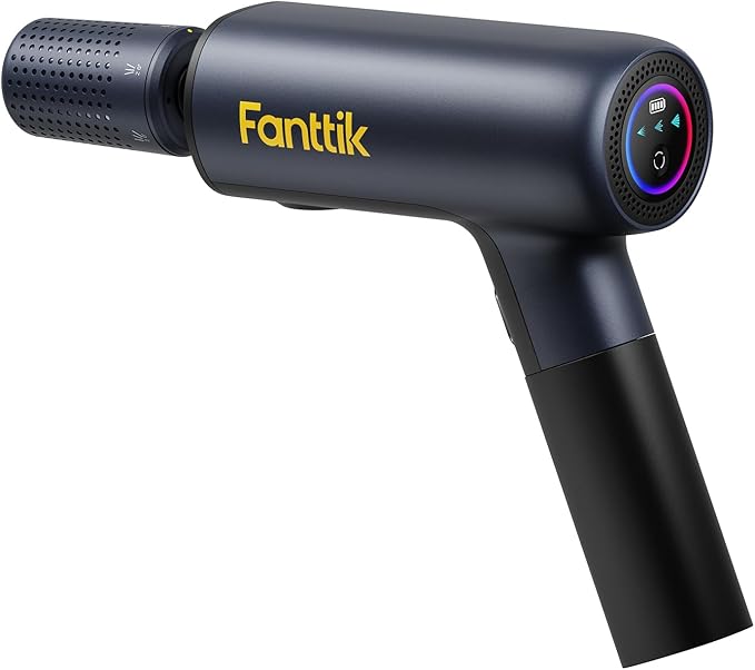 Fanttik NB10 Flip Portable Pressure Washer Gun, Foldable Cordless Pressure Washer Sprayer, Multi-Scenario Compatibility, 5-in-1 Nozzle, HD LED Display and Type-C Charging, for Patio, Camping, Bicycles