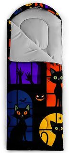 Kids Sleeping Bag for Boys Girls,Western Cowboy Print-Lightweight Warm Portable Outdoor Indoor-Waterproof Cold Weather Resistant Sleeping Bag for Camping Hiking