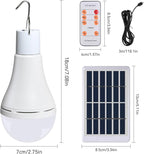Chicken Coop Light with Timer, Rechargeable Solar Light Bulbs for Indoor Home, Chicken Coop, Outdoor Camping Lamps for Tent, LED Solar Lights for Shed Night, Emergency Power Outage, Outside