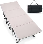 ABORON XXL Camping Cot with 2in Memory Foam Trifold Mattress, 900LBS Heavy Duty Sleeping Cot for Adults, Extra Wide Sleeping Cot, 1200D Double Layer Oxford Cot for Camping, Guest, Office Nap