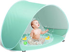 Baby Beach Tent Pop Up Beach Tents Baby Tent for Beach, Portable Shade Pool UV Protection Sun Shelter for Infant