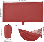 Brown Plain Camping Hammock Swing Hammock for Camping Travel Accessories