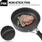 Camping Cookware Set Portable Outdoor Tableware Kettle Pot Cookset Cooking Pan Bowl for Hiking BBQ Picnic