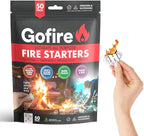 GOFIRE: Ultimate All Purpose Fire Starter- Non-Toxic, Earth-Friendly, Portable, Weather-Proof Fire Starter for Camping, Hiking, Backpacking, Fireplaces, Wood Stoves and More! Parent (100 Pieces)