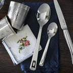 Opinel Perpétue Flatware Collection, Timeless and Elegant Stainless Steel Construction, Dishwasher Safe, Designed in France, Made in Portugal (4 Piece Table Spoon Set)