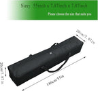 Sport Duffel Bag,Heavy Duty Canopy Tent Bag & Grill Tool Organizer - XL Water-Resistant Storage for Pop Up Shelter, Camp Chairs, Hammock Stand & BBQ Utensils (55''(L) x7.87''(W) x7.87''(H))