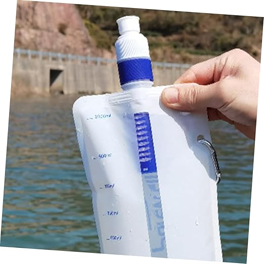 Portable Water Filter Bag Collapsible Camping Water Container Durable Leak for Hiking and Outdoor Activities Convenient Travel Accessory