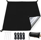 KRUI Tent Footprint, PU 2000 Waterproof Camping Tarp, Durable Tent Floor Saver for Hiking, Backpacking, Hammock, Beach and Picnic
