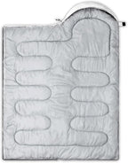 QOOMO Camping Sleeping Bags,3 Season Warm & Cool Weather,Lightweight,Waterproof Sleeping Bags for Adults & Kids,Traveling,and Outdoors,Camping Gear Equipment