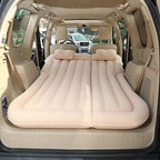 Car Inflatable Mattress for Volkswagen VW Atlas (7-Seater) 2018-2022 2023 2024 2025 Rear Trunk Air Cushion Camping Travel Folding Self Inflating Sleeping Pad Back Seat Air Mattresses,Beige