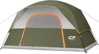 Tents for Camping 4 Person Tent Waterproof Windproof Double Layer Camping Tent, Easy Setup Dome Tent with Large Mesh Windows & Wider Door for Outdoor Camping & Hiking