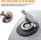 Self Inflating Sleeping Pad with Travel Pillow Camping Pillow for Sleeping Easy to Use - Lightweight & Compact - 4-Season Camp Sleeping Mat and Pillow for Outdoor Activities, Camping,Travel,Car,Tent