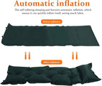 BESTonZON Camping Inflatable Sleeping Mat Self-Inflating Portable Air Mattress Military Green 185x60x2.5cm Lightweight Outdoor Camping Pad for Hiking and Backpacking