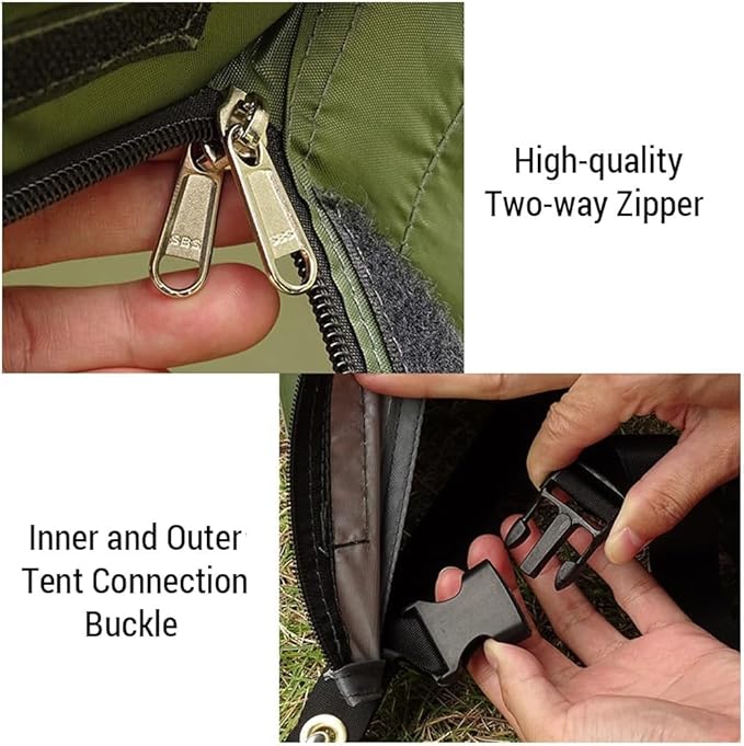 Waterproof Backpacking Tent Set Windproof 1/2 Person Tent Double Layer Camping Tents,Double Layer Tents