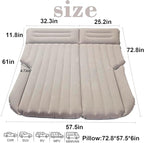 SUV Air Mattress Double Bed for Trunk, Car Inflatable Bed for Travel Camping with Pump and Pillows