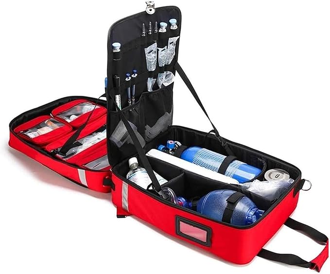 Waterproof First Aid Kit Backpack - Large Capacity Lightweight Emergency Medical Bag with Multiple Compartments for Home, Car, Camping, Hiking