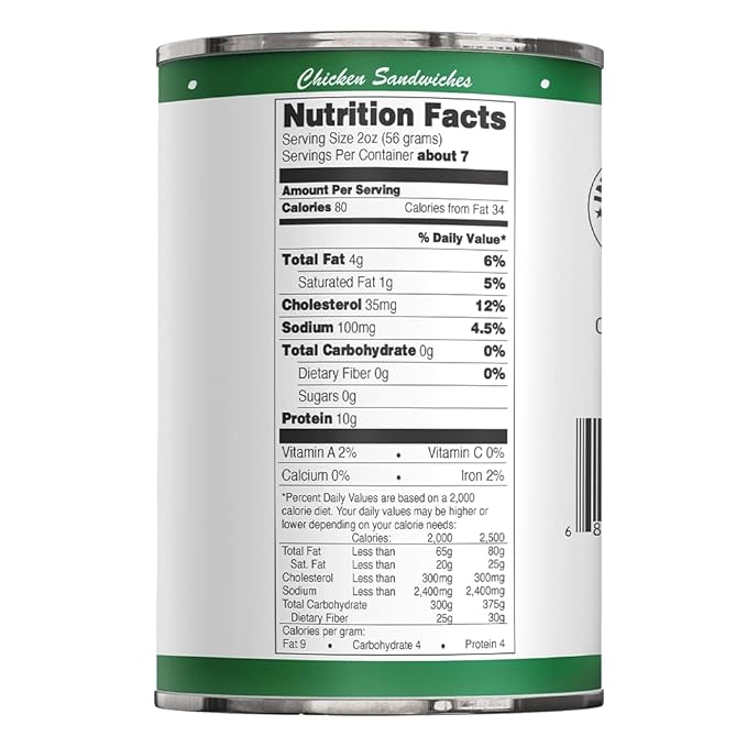 Werling & Sons Canned Chicken 14.5 Oz– Fully Cooked, Ready to Eat | Premium Quality, Recipe-Ready Canned Meat | 5-Year Shelf Life | Pantry Staple for Camping, Survival & Emergency Use | Made in USA | Pack of 12