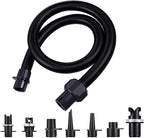Inflatable Hose,Air Pump Adapter for Inflatables,Air Pump Hose,Air Pump Attachments,Sup Pump Hose Replacement,Sup Air Pump Hose with 7 Nozzles for Inflatable Paddleboard, Boat, Tent, Pool