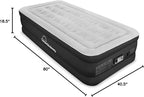 SoundAsleep Products Dream Series Luxury Air Mattress, ComfortCoil Technology, Built-in High Capacity Pump for Home, Camping- Double Height, Adjustable, Inflatable Blow Up, Portable (Twin XL Size)