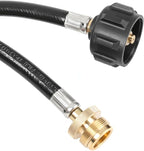 ATKKE 1lb to 20lb Propane Tank Adapter Hose, 6 Feet 1 lb to 20 lb Propane Hose Converter Replacement for Weber Q Grill, Coleman Grill, Mr. Heat Buddy Heater, and More Portable Appliances