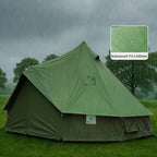 Bell Yurt Tent with Stove Jack, Waterproof Luxury 4 Season Tent 420D Oxford Cloth Green Glamping Tents for Family Outdoor Camping, Hunting, Party, All Year Living