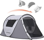 EchoSmile Instant Pop Up Camping Tent, 2/4/6 Person, Easy Setup Tent, Water Resistant Dome, Portable with Carry Bag