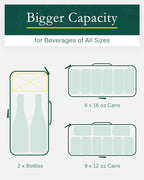 Golf Cooler Bag with Ice Packs - Golf Gifts for Men Fits in Golf Bags Golf Accessories Fathers Day Dad Gifts from Daughter Son Wife - Keeps 6 Beer Cans or 2 Wine Bottles Cold for Hours