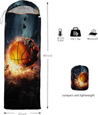 HOSIMA Dear Hunting Pattern Cold Weather Sleeping Bags for Kids Adults,Black Light Weight Waterproof Sleeping Bags for Outdoors Hiking.